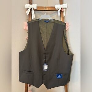 Formal Suit Vest With Real Pockets, Adjustable Back
Strap with buckle Size 3XL